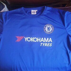 Chelsea Football Club Yokohama Tyres Blue Jersey Size XL